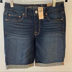 AE Low Rise Denim Bermuda Shorts